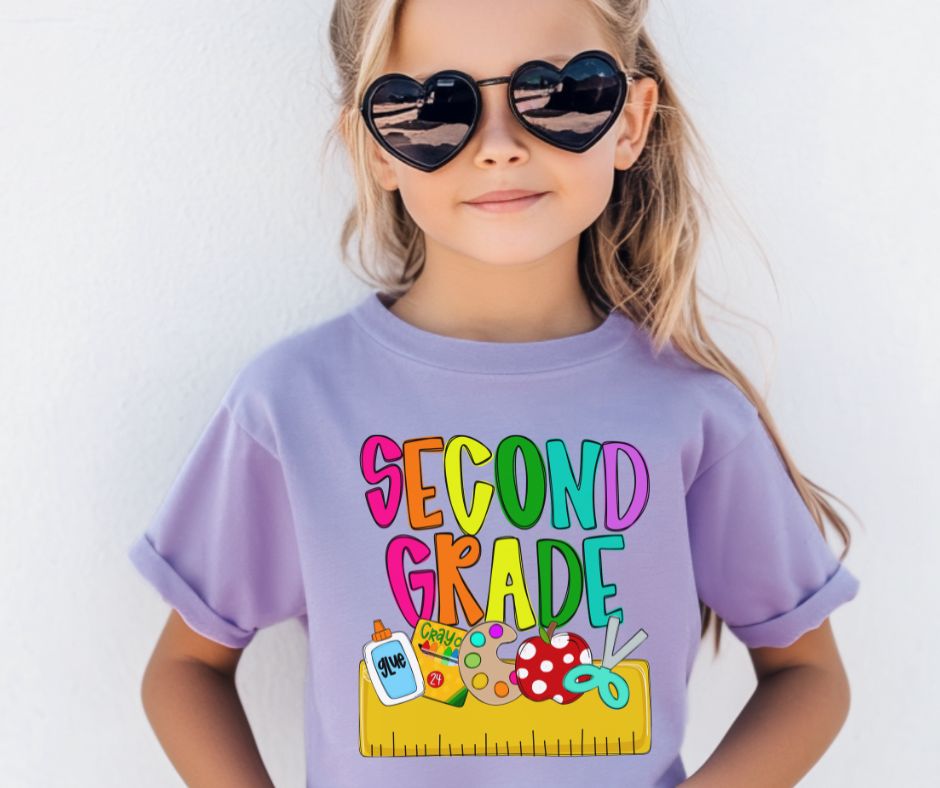 Second Grade (Back to School Grade Level Name Plate) - DTF