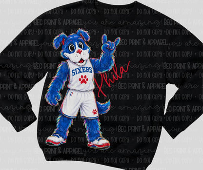 Sixers (Rockin NBA Mascot) - DTF