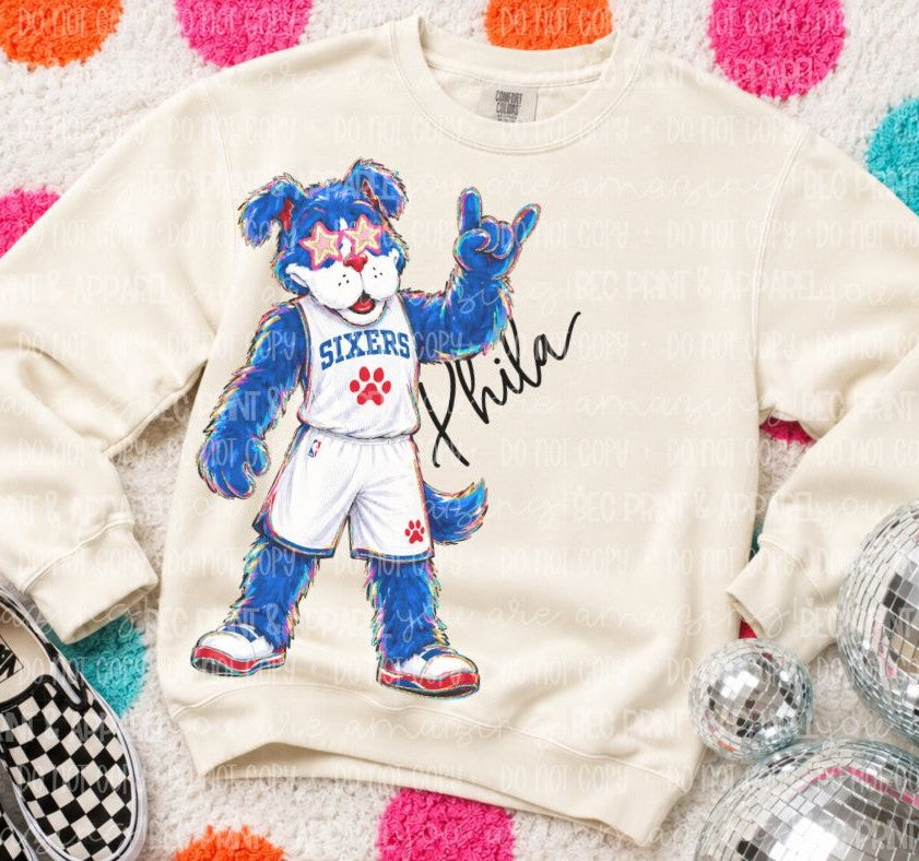 Sixers (Rockin NBA Mascot) - DTF