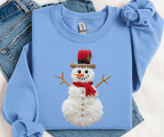 Snowman (Faux Yarn) - DTF