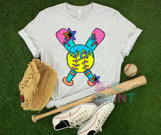 Softball Drip - DTF