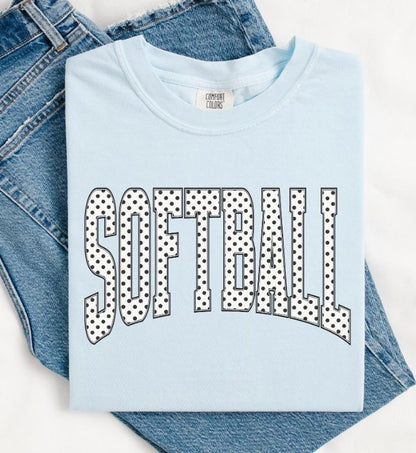 Softball (Arched Polka Dots) - DTF