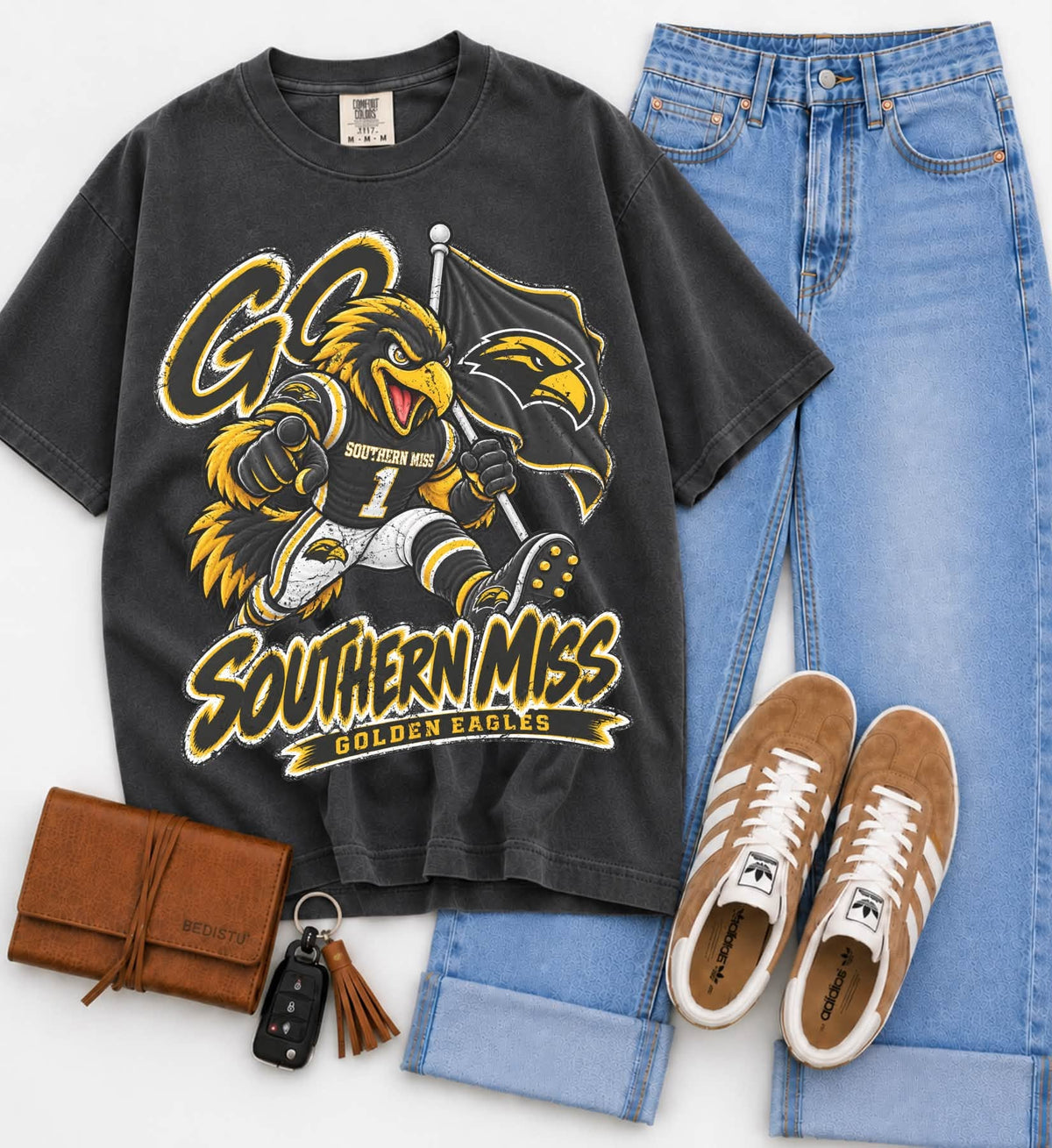 Southern Miss (Vintage Distressed Go Mascots) - DTF