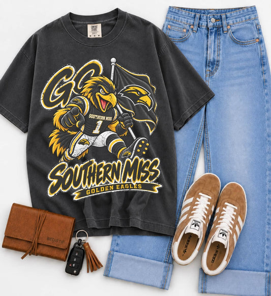 Southern Miss (Vintage Distressed Go Mascots) - DTF