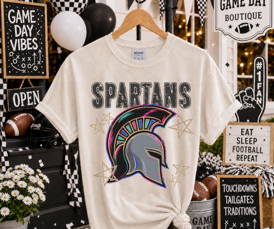Spartans (Grunge Varsity Mascot) - DTF