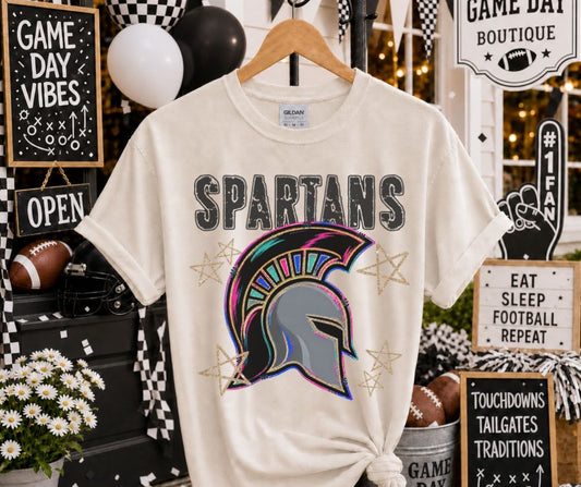Spartans (Grunge Varsity Mascot) - DTF