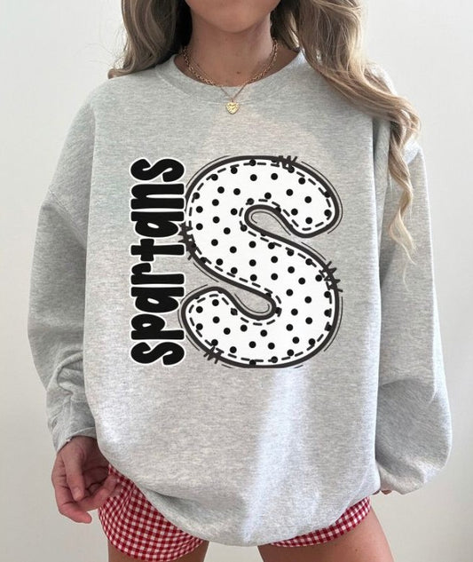 Spartans (Polka Dotted Letter Mascots) - DTF