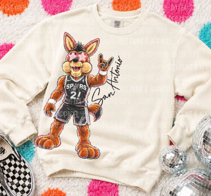 Spurs (Rockin NBA Mascot) - DTF