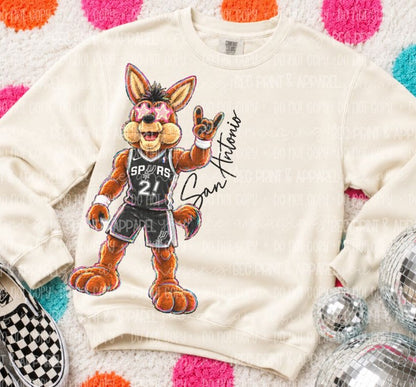 Spurs (Rockin NBA Mascot) - DTF