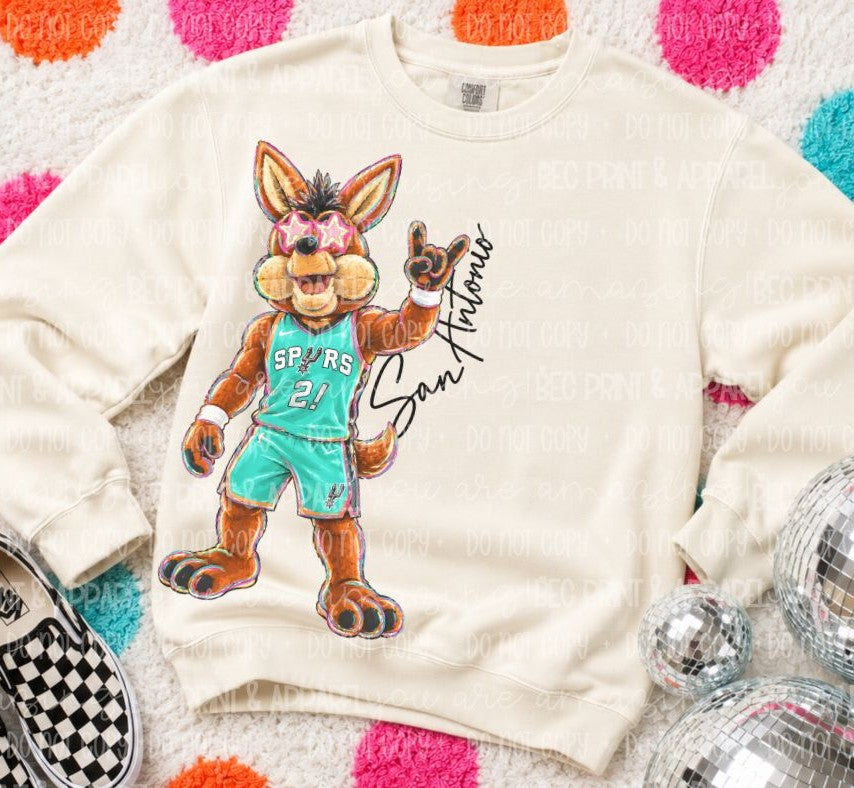 Spurs (Rockin NBA Mascot) - DTF
