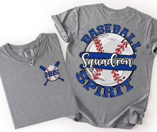 Squadron - HHS Royal Blue/White (Baseball Spirit Mascots) - DTF