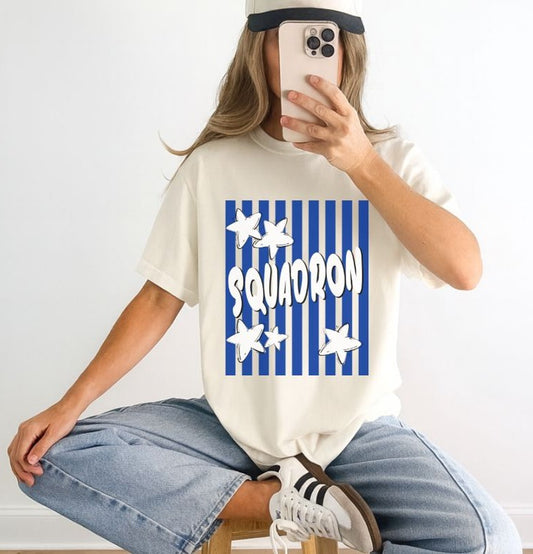 Squadron - Royal Blue/White (Stars and Stripes Mascot) - DTF