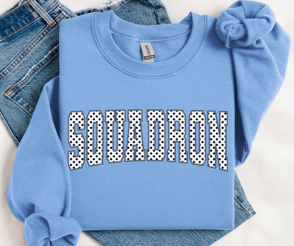 Squadron (Blk/White Polka Dot Mascots) - DTF