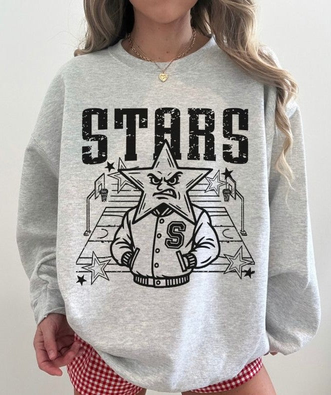 Stars (Basketball Letterman Mascot) - DTF
