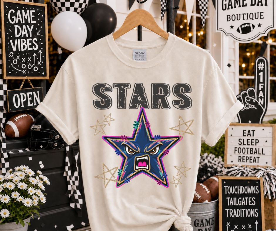 Stars (Grunge Varsity Mascot) - DTF