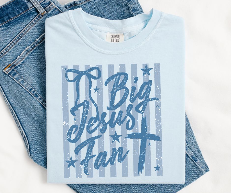 Big Jesus Fan (Preppy Stripe) - DTF