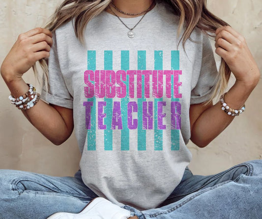 Substitute Teacher (School Stripes Grade Levels/Occupations) - DTF