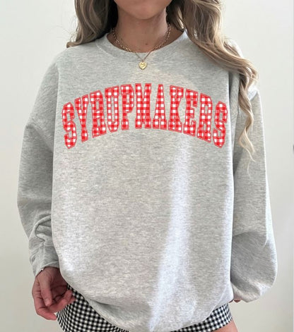 Syrupmakers (Gingham Varsity Arch Mascot) - DTF