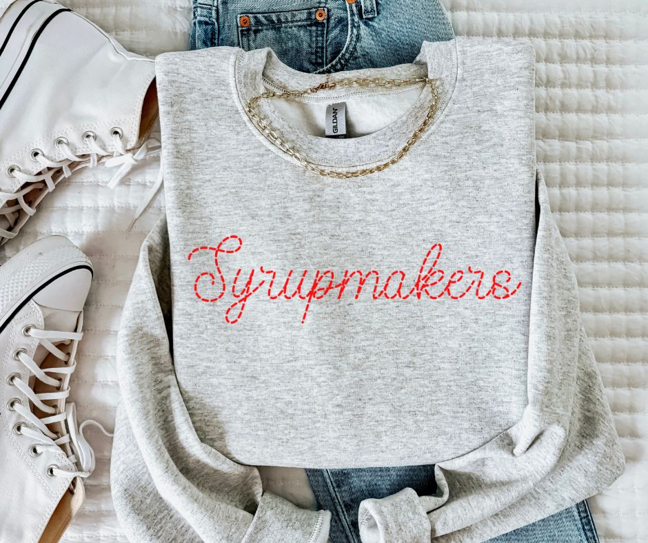 Syrupmakers - Red (Stitched Mascot) - DTF
