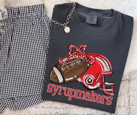 Syrupmakers - Red (Football Bow Mascot) - DTF