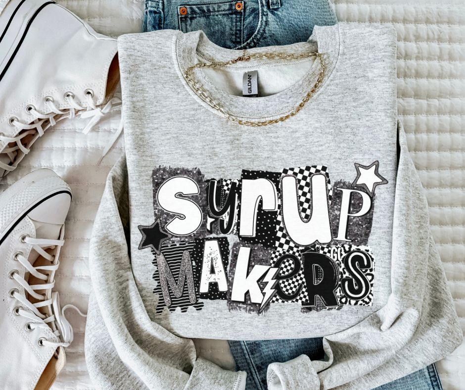 Syrupmakers (BW Collage Mascot) - DTF