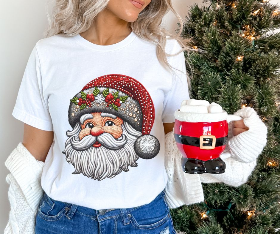 Santa (faux rhinestones) - DTF