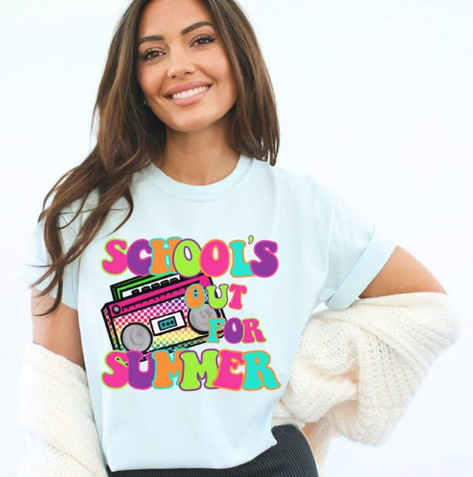 School's Out for Summer (boom box) - DTF