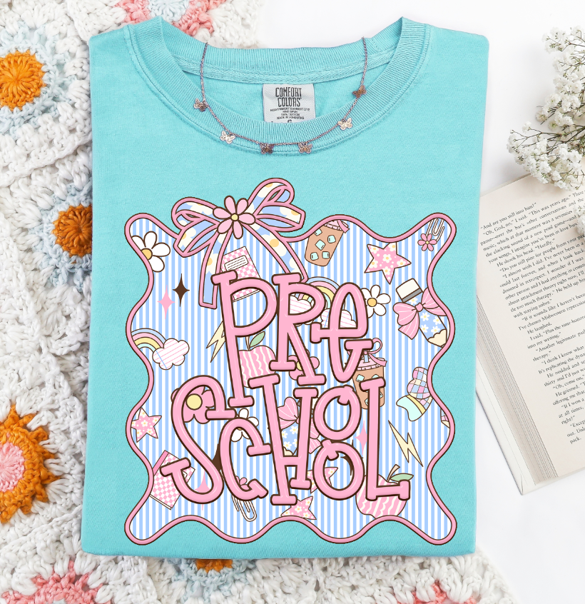 Pre School (Seersucker Grade Level/School Staff Frame) - DTF