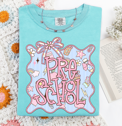Pre School (Seersucker Grade Level/School Staff Frame) - DTF