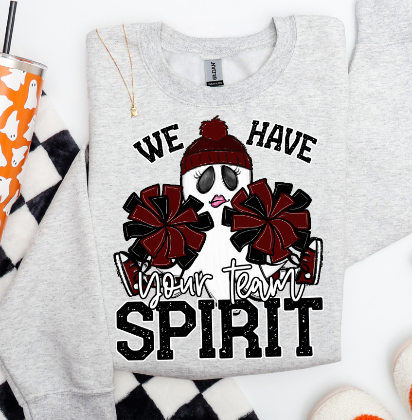 Custom (Ghost Cheerleader Mascot) - Design/Mock Up