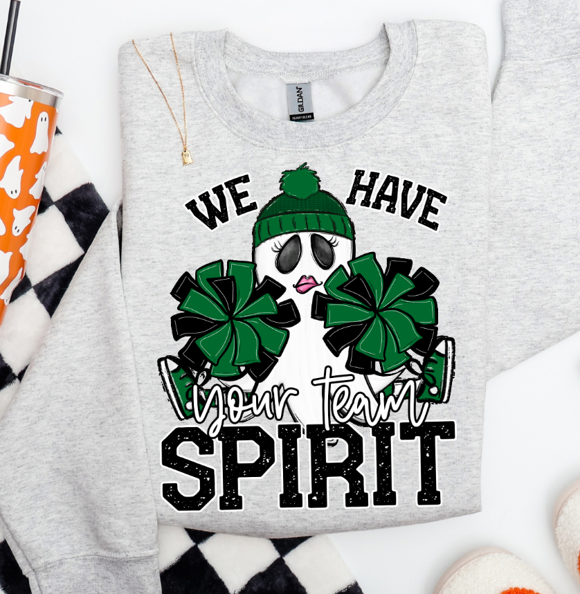 Custom (Ghost Cheerleader Mascot) - Design/Mock Up