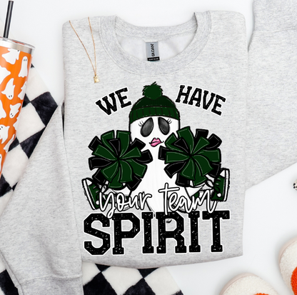 Custom (Ghost Cheerleader Mascot) - Design/Mock Up