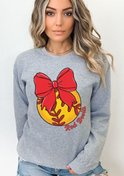 Red Devils Bows and Balls (Sports Package)  - DTF