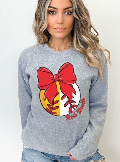 Red Devils Bows and Balls (Sports Package)  - DTF