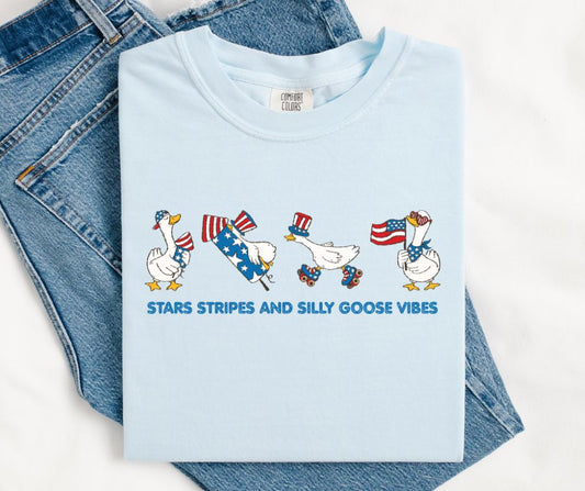 Stars Stripes and Silly Goose Vibes - DTF