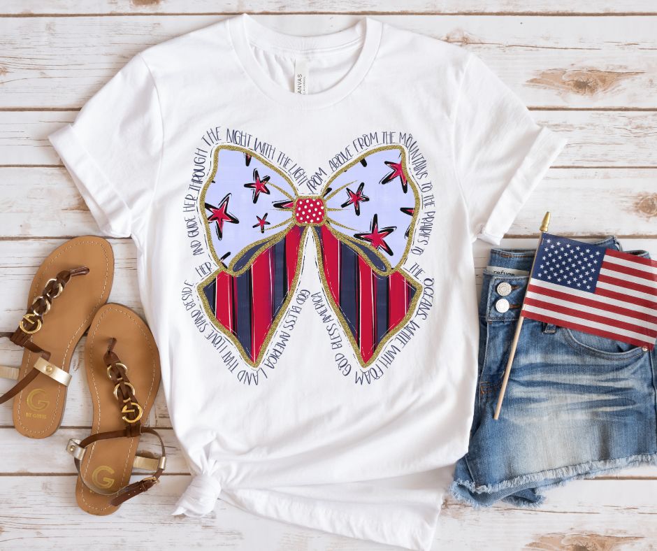 Stars and Stripes Bow - DTF