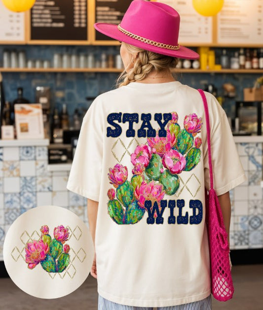Stay Wild (2-in-1 front/back combo) - DTF