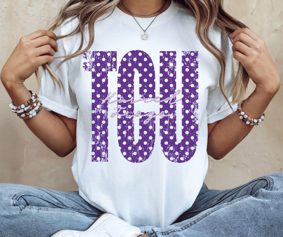TCU (Polka Dot College) - DTF