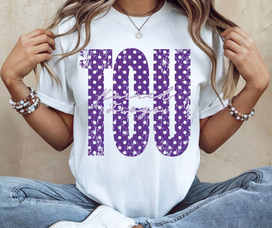 TCU (Polka Dot College) - DTF