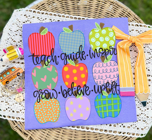 Teach Guide Inspire Believe Uplift - DTF