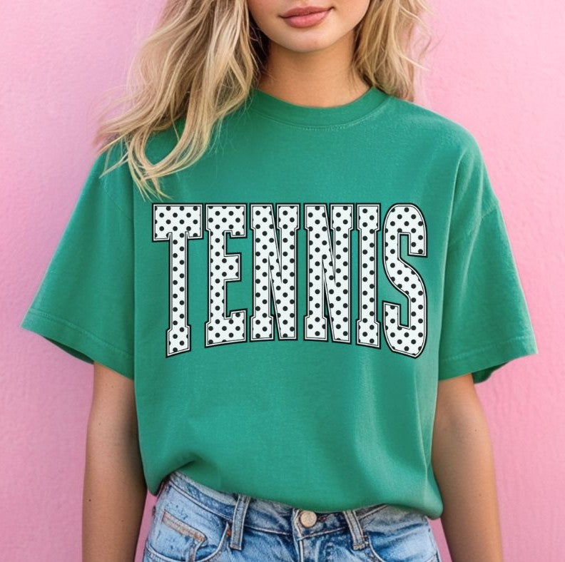 Tennis (Arched Polka Dots) - DTF