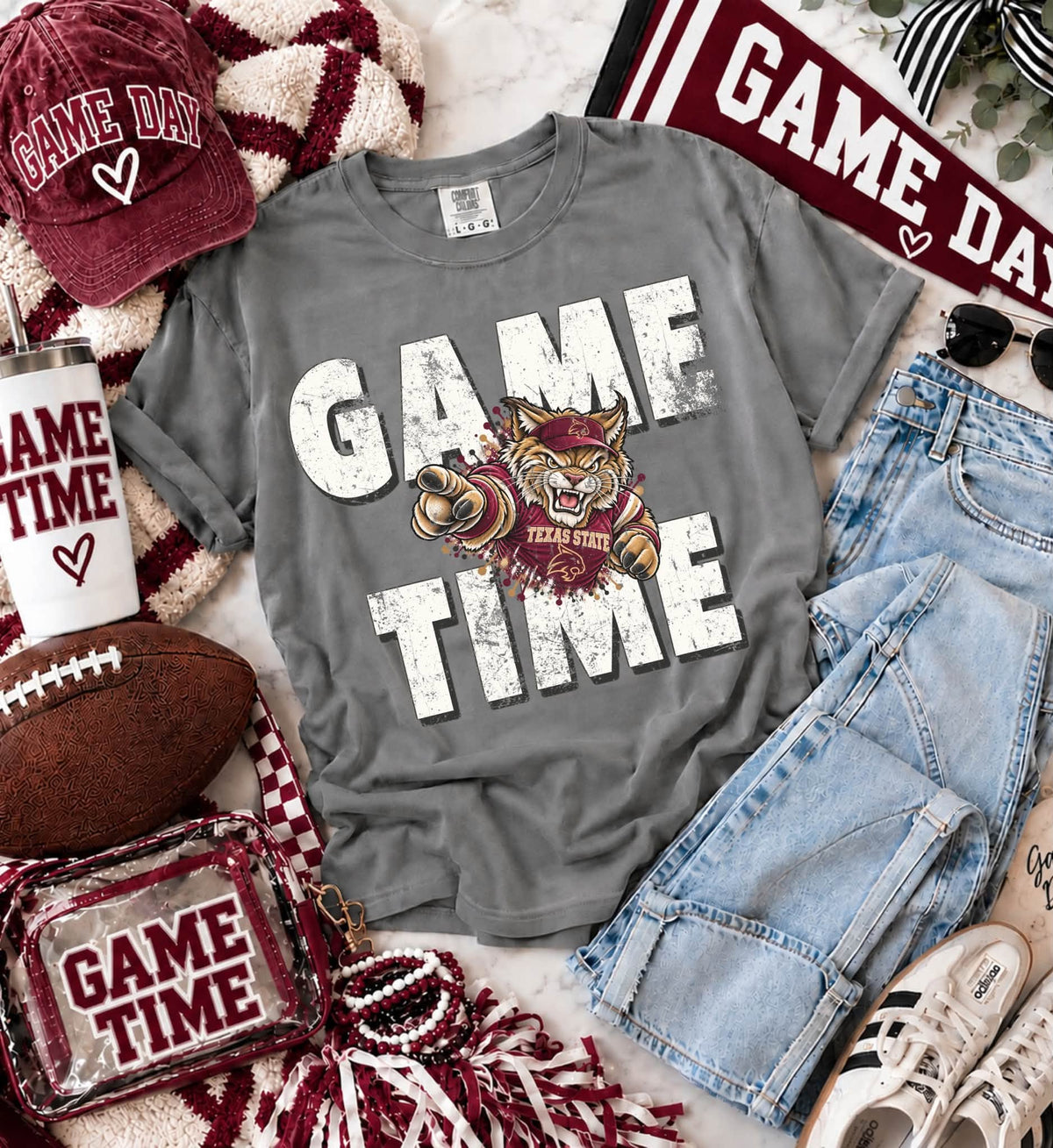 Texas St (Distressed Game Time Mascots) - DTF