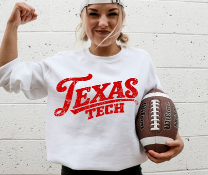 Texas Tech (College Simple Vintage Style) - DTF