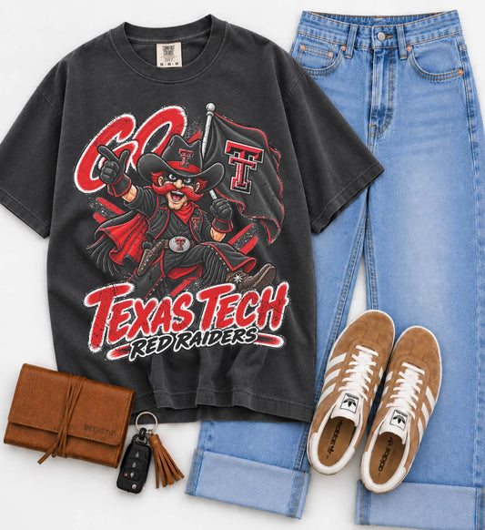 Tx Tech (Vintage Distressed Go Mascots) - DTF