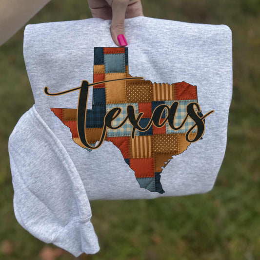 Texas (Quilted Patchwork State) - DTF