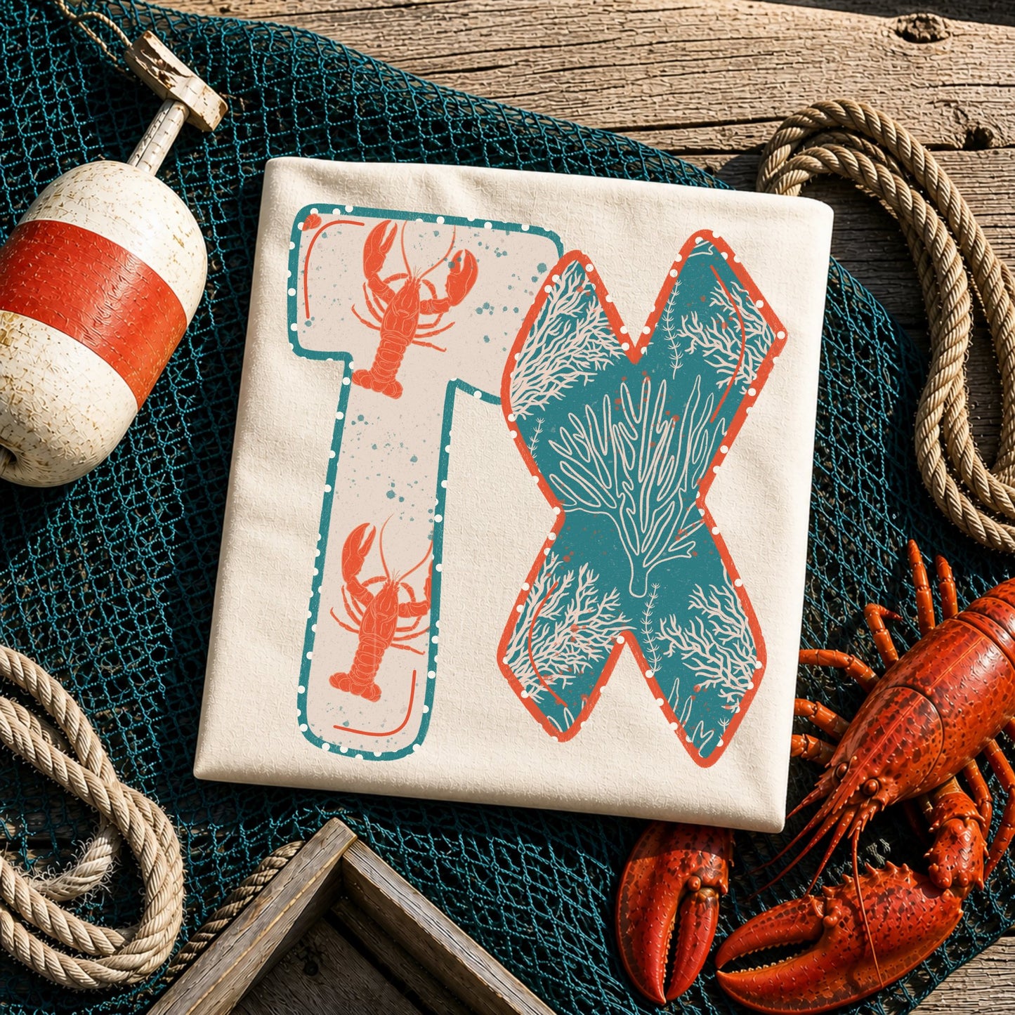 TX (Coastal Lobster Coral Reef State Abbreviations) - DTF