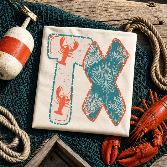 TX (Coastal Lobster Coral Reef State Abbreviations) - DTF