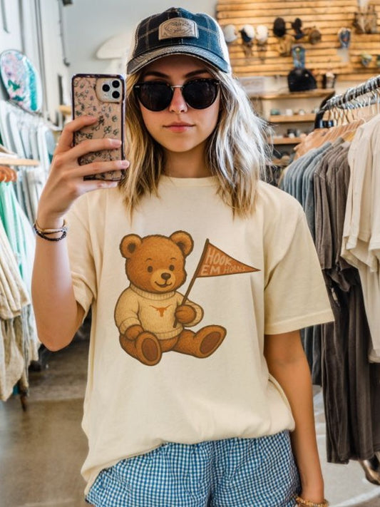 Texas (Teddy Bear Pennant) - DTF