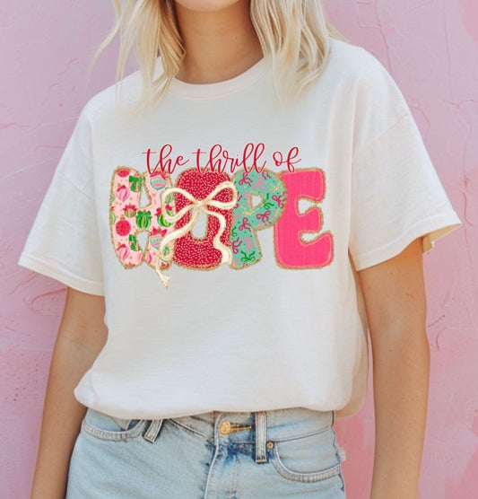 The Thrill of Hope (Christmas Bow Lace) - DTF