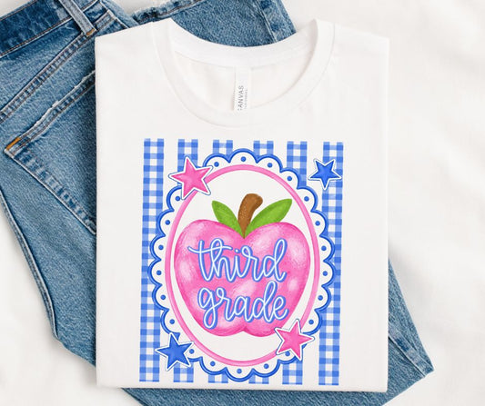Third Grade (Preppy Teacher Apple Grade Level) - DTF